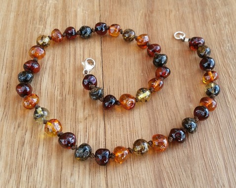 Maple - Baltic Amber Teething Necklace. Image