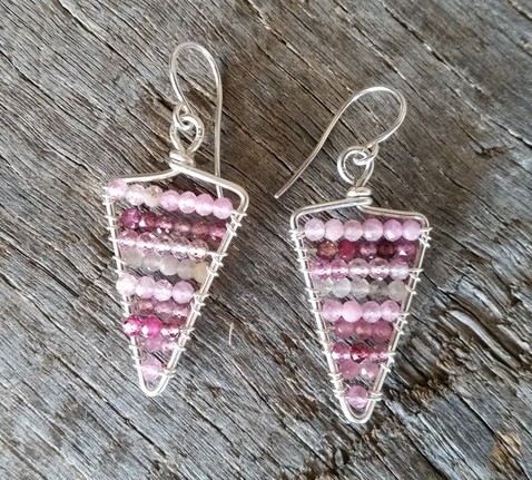 Pink Arrow Earrings Image